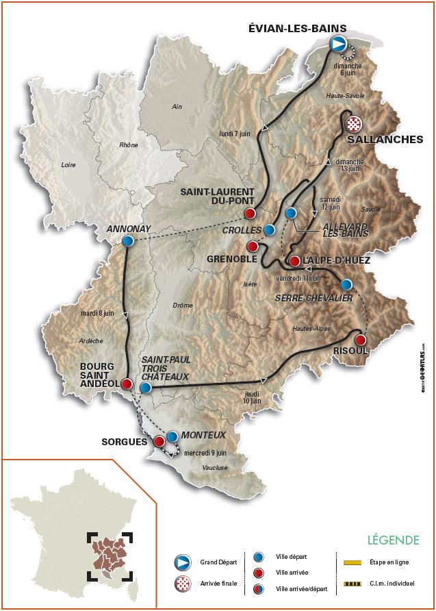 Mapa Dauphine 2010
