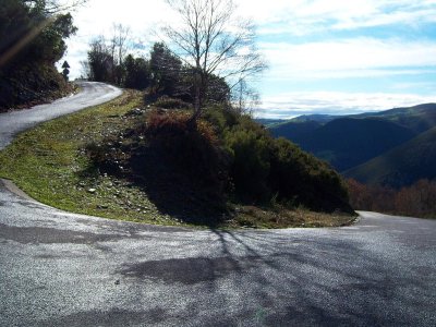 Impresionante herradura en al vertiente de Soutelo. Foto de Javier Avilés.