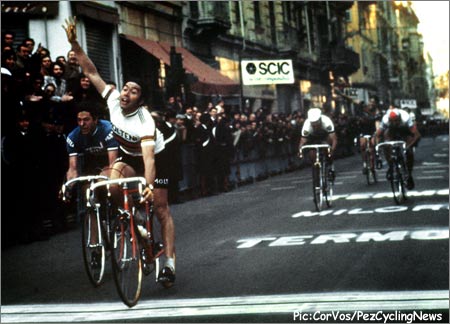 Milan San Remo 75, Merckx iguala a Girardengo en una primavera de clásicas canibalesca