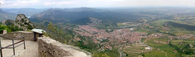Berga vista desde el Santuari de Queralt. Foto del blog Orbis Tertius.