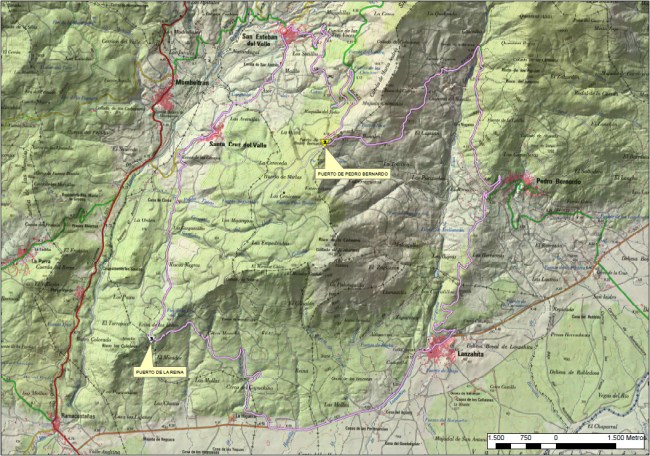 plano cicloturista san esteban del valle
