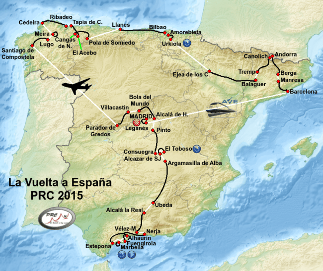 Mapa Vuelta PRC