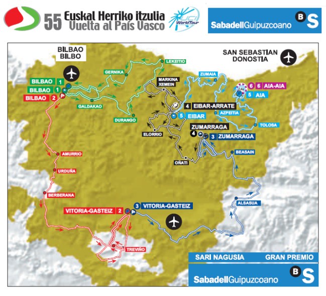 mapa vuelta pais vasco itzulia 2015