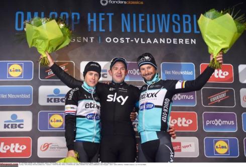 podio omloop het nieuwsblad 2015