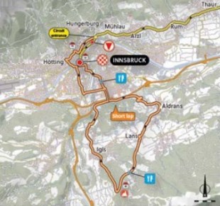 mapa circuito corto mundial innsbruck 2018
