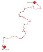 mapa archena lorca campeonato españa mujeres murcia 2019